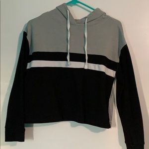 Black and white stripped hoodie